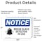 Signmission Glass Break Detector In Use Sign With Symbol, 10 in W x Rectangle, Vinyl Decal OS-2PACK-NS-D-710-L-13106 - alternate 6